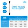 OCEANBROAD Kayak Paddle 90.5in/230cm Alloy Shaft Kayaking Boating Canoeing Oar with Paddle Leash 1 Paddle, Black view 2