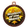 2-1/2 Inch Die-Cast Metal Award Medallion with Antique Bronze Finish and Attached 2 Inch Full Color Laminated Sport Insert. view 1