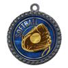 2-1/2 Inch Die-Cast Metal Award Medallion with Antique Silver Finish and Attached 2 Inch Full Color Laminated Sport Insert. view 1
