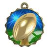 2-1/4 Inch Metal Football Award Medals with Gold Finish and Attached 2 Inch Full Color Sport Insert. D20 (Pack of 50) view 1