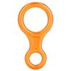 Bnineteenteam Descender,35KN Figure 8 Aluminum Alloy Descender for Rappelling Belaying Rock Climbing (Orange) view 2