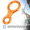 Bnineteenteam Descender,35KN Figure 8 Aluminum Alloy Descender for Rappelling Belaying Rock Climbing (Orange) view 4