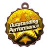 2-1/4 Inch Die-Cast Metal Award Medallion with Antique Bronze Finish and Attached 2 Inch Full Color Laminated Sport Insert. view 1