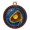 2-1/2 Inch Die-Cast Metal Award Medallion with Antique Bronze Finish and Attached 2 Inch Full Color Laminated Sport Insert. view 1