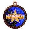 2-1/2 Inch Die-Cast Metal Award Medallion with Antique Bronze Finish and Attached 2 Inch Full Color Laminated Sport Insert. view 1