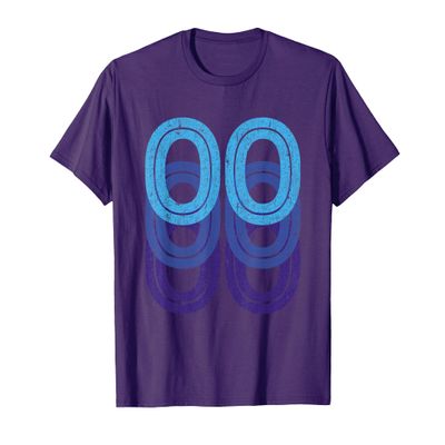 00th Birthday Lucky Number 00 Sports Team Birth Age Year T-Shirt