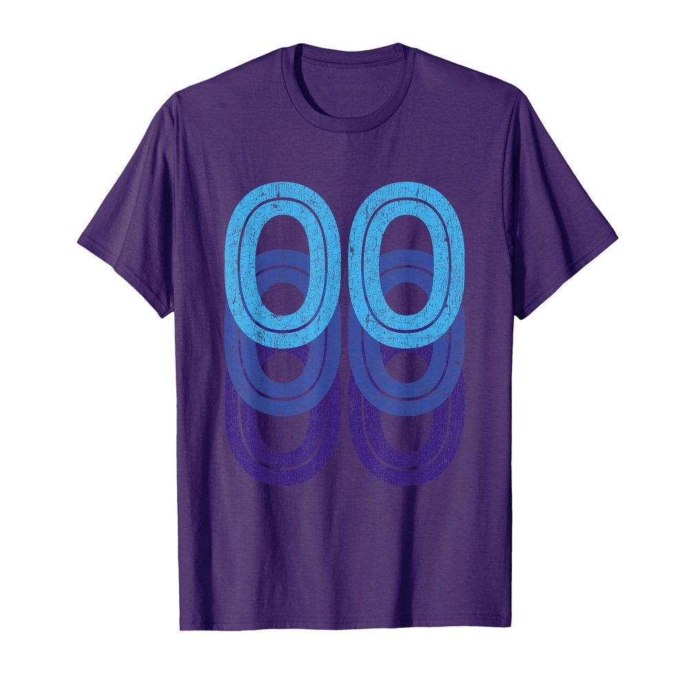 00th Birthday Lucky Number 00 Sports Team Birth Age Year T-Shirt