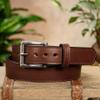 Bullhide Belts Mens Leather Belt for Casual Dress, 1.50" Wide, Brown, 44 Inches view 3
