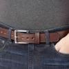 Bullhide Belts Mens Leather Belt for Casual Dress, 1.50" Wide, Brown, 44 Inches view 4