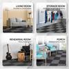 Yes4All EVA Interlocking Mats, Puzzle Floor Tiles, Foam Floor Padding with Border for Furniture, Home Space, Living Room, Garage 24,48,120 SQFT view 3
