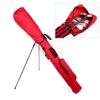 Golf Bag, Lightweight Golf Club Bags with Stand and Strap, Pitch and Putt Golf Bag 2 Way Driver Golf Bags, (Red) view 4