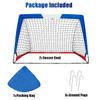 L RUNNZER Kids Soccer Goal, Pop Up Soccer Goal Net for Backyard, Set of 2 with Portable Carrying Case view 4