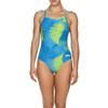 ARENA Palm Forest Challenge Back MaxLife One Piece Swimsuit, Blue - Green, 22 view 1