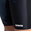 arena Men's Team Color Print Jammer Athletic Training Swimsuit Bathing Suit, MaxLife Chlorine Resistant Fabric, Spraypaint Black, 20 view 2