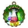 2-1/4 Inch Die-Cast Metal Award Medallion with Antique Gold Finish and Attached 2 Inch Full Color Laminated Sport Insert. view 1