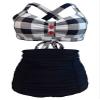 Women's Floral Halter High Waist Bikini Swimsuit Floral Printing Bathing Suits 2 Pieces view 1