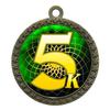 2-1/2 Inch Die-Cast Metal Award Medallion with Antique Gold Finish and Attached 2 Inch Full Color Laminated Sport Insert. view 1