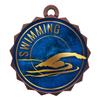 2-1/4 Inch Die-Cast Metal Award Medallion with Antique Bronze Finish and Attached 2 Inch Full Color Laminated Sport Insert. view 1
