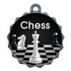 2-1/4 Inch Die-Cast Metal Award Medallion with Antique Silver Finish and Attached 2 Inch Full Color Laminated Sport Insert. view 1