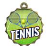 2-1/4 Inch Die-Cast Metal Tennis Medal Award Medallion with Antique Gold Finish and Attached 2 Inch Full Color Laminated Sport Insert Medals Trophy view 1