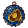 2-1/4 Inch Die-Cast Metal Award Medallion with Antique Bronze Finish and Attached 2 Inch Full Color Laminated Sport Insert. view 1