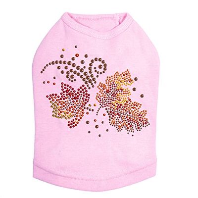 Fall Leaves # 1 - Dog Shirt, 2XL Pink