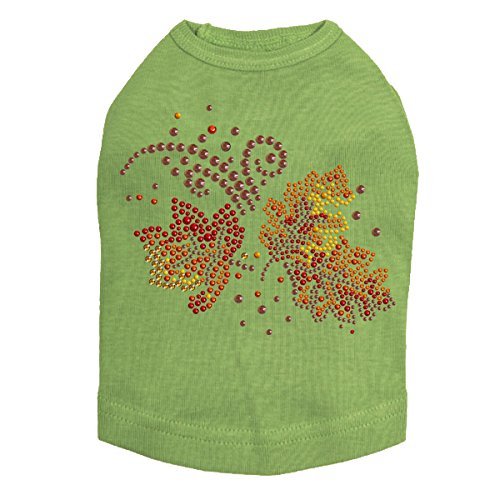 Fall Leaves # 1 - Dog Shirt, 4XL Lime Green
