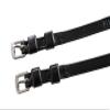 Huntley Equestrian Premium English Leather Spur Straps (Black, 20" Inches Long) view 2