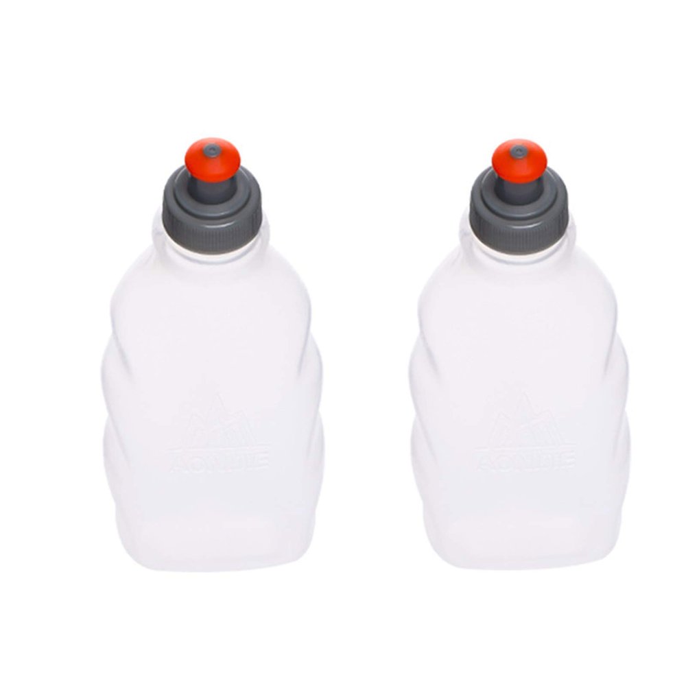 AONIJIE Sports Collapsible Water Bottle BPA Free - TPU Soft Drink Water Kettle Foldable Flask (2pcs-250ML-PP5)