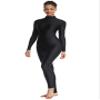 OVIGILY Adult High Neck Long Sleeve Dance Unitard for Women Bodysuits Full Body Leotard Spandex Catsuit view 1