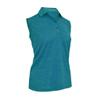 Monterey Club Women's Melange Jersey Performance Sport Shirt Sleeveless #2423 (Algiers Blue, Large) view 1