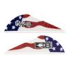 Blazer Vane Combo 36 Pack, White and American Flag, White and American Flag view 2