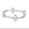Made As Intended Smaller Bead Silver Pearl Blessing Bracelet, Large Size view 1