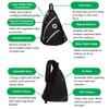 BESTA Premium Pickleball Bag. Padded Sling Bag with 3 Compartments, Water Bottle Holder and Adjustable Strap that Switches Sides. Holds Several Paddles, Balls and More. (Black with White Trim) view 2