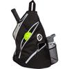 BESTA Premium Pickleball Bag. Padded Sling Bag with 3 Compartments, Water Bottle Holder and Adjustable Strap that Switches Sides. Holds Several Paddles, Balls and More. (Black with White Trim) view 3