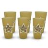 eXpace 32 oz Plastic Tumblers Stadium Cups, Military Tan, 6 Pack view 1