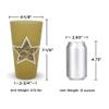 eXpace 32 oz Plastic Tumblers Stadium Cups, Military Tan, 6 Pack view 3