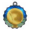 2-1/4 Inch Die-Cast Metal Tennis Medal Award Medallion with Antique Silver Finish and Attached 2 Inch Full Color Laminated Sport Insert Medals Trophy view 1