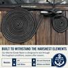RainierSupplyCo Dock Lines - Boat Rope for Docking with Loop - 30 ft x 3/4 Inch Premium Double Braided Nylon Marine Rope - Mooring Line with 18" Eyelet - Boat Accessories - Black view 4