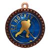 2-1/2 Inch Die-Cast Metal Award Medallion with Antique Bronze Finish and Attached 2 Inch Full Color Laminated Sport Insert. view 1