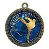 2-1/2 Inch Die-Cast Metal Award Medallion with Antique Gold Finish and Attached 2 Inch Full Color Laminated Sport Insert. view 1
