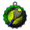 2-1/4 Inch Die-Cast Metal Tennis Medal Award Medallion with Antique Silver Finish and Attached 2 Inch Full Color Laminated Sport Insert Medals Trophy view 1