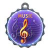 2-1/4 Inch Die-Cast Metal Music Medal Award Medallion with Antique Silver Finish and Attached 2 Inch Full Color Laminated Sport Insert Trophy Trophies Medals view 1