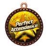 2-1/2 Inch Die-Cast Metal Award Medallion with Antique Bronze Finish and Attached 2 Inch Full Color Laminated Sport Insert. view 1