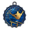 2-1/4 Inch Die-Cast Metal Award Medallion with Antique Silver Finish and Attached 2 Inch Full Color Laminated Sport Insert. view 1