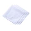 CoCoUSM White Handkerchiefs Premium 60s Cotton scalloped Hankies 11 Inches view 1