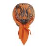 Greenery-GRE Head Tie Quick Drying Cycling Cap Headband Skull Beanie Bandanas Do Rags Breathable Moisture Wicking Pirate Hat Helmet Liner (Ghost, Orange) view 2