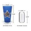 eXpace 32 oz Plastic Tumblers Stadium Cups, Military Blue, 6 Pack view 3