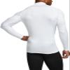 TSLA Men's Thermal Long Sleeve Compression Shirts, Mock/Turtleneck Winter Sports Running Base Layer Top, Heatlock Mock Neck White, Small view 2