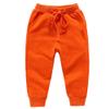 Ding-dong Baby Toddler Kid Boy Solid Cotton Active Pants Casual Drawstring Jogger Sport Jogger PantsOrange,6T view 1